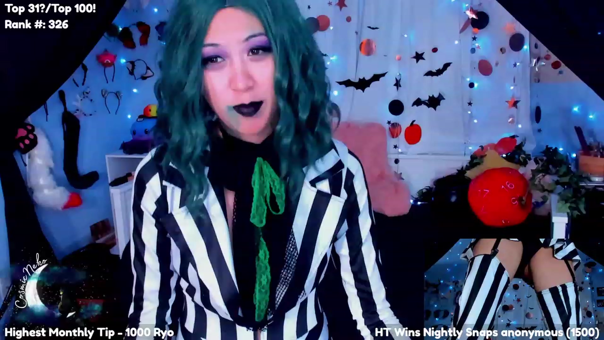 Gallery image thumbnail from CosmicNeko's myfreecams stream on, 10/02/2023, 05:46 image 3 of 20