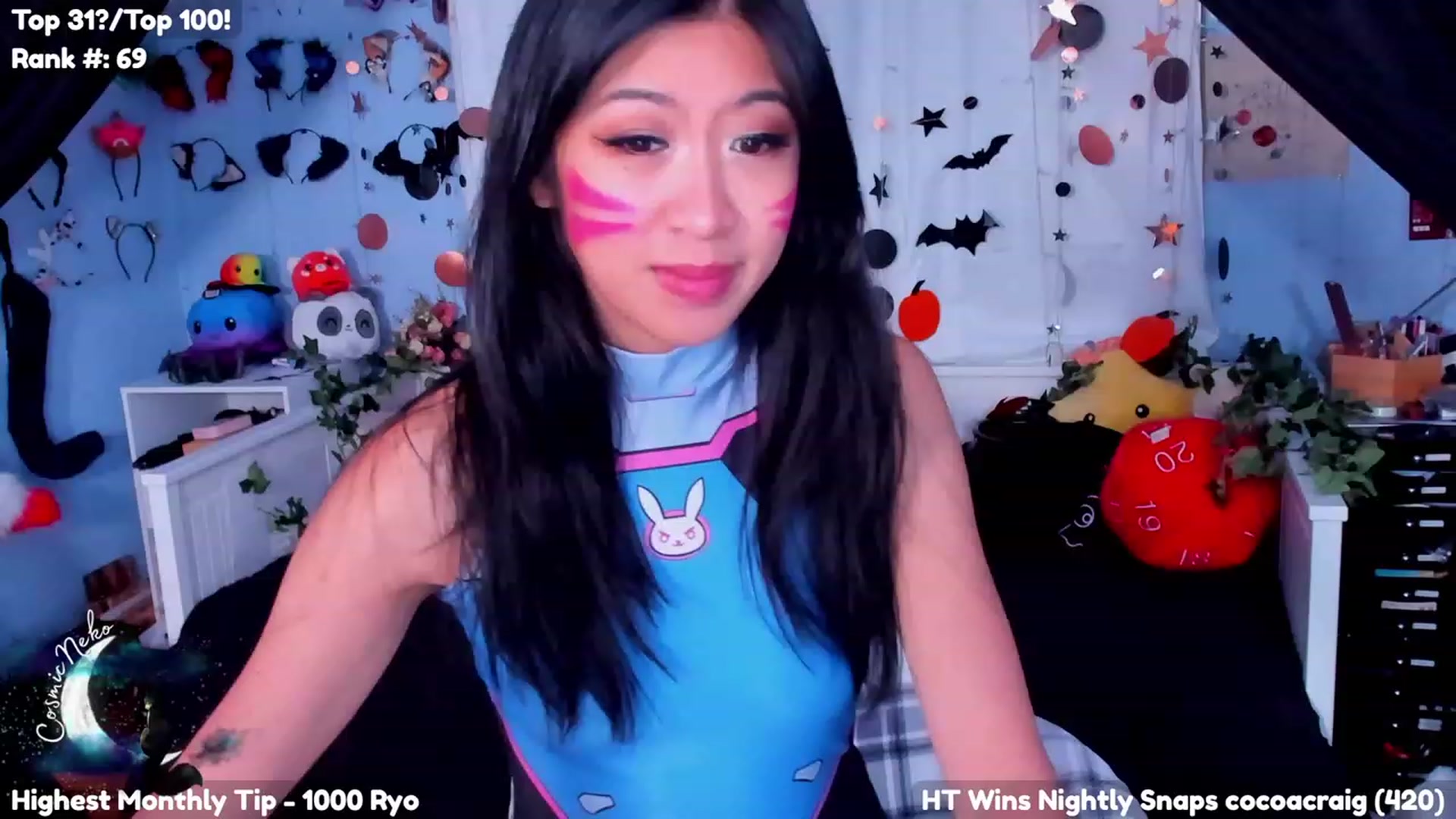 Gallery image thumbnail from CosmicNeko's myfreecams stream on, 10/03/2023, 03:12 image 8 of 20