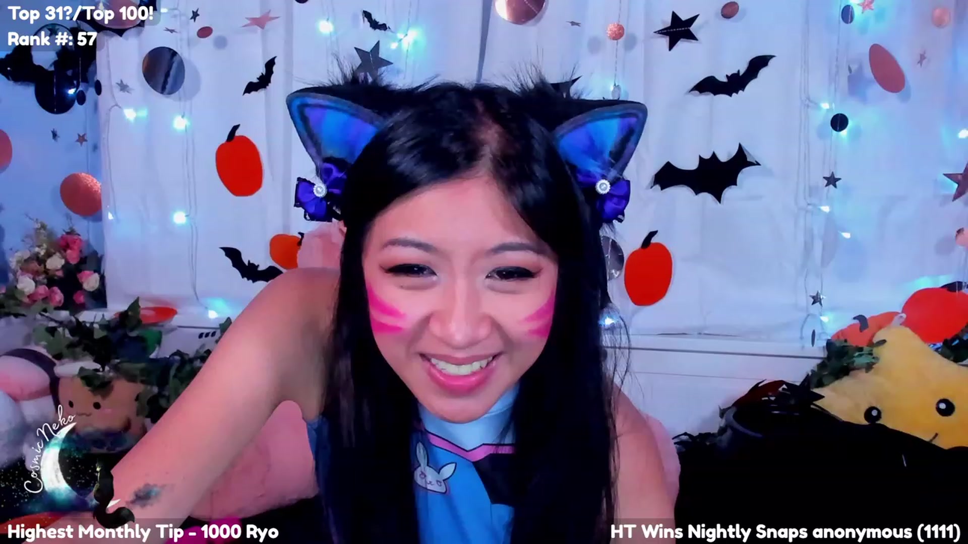 Gallery image thumbnail from CosmicNeko's myfreecams stream on, 10/03/2023, 04:05 image 5 of 20