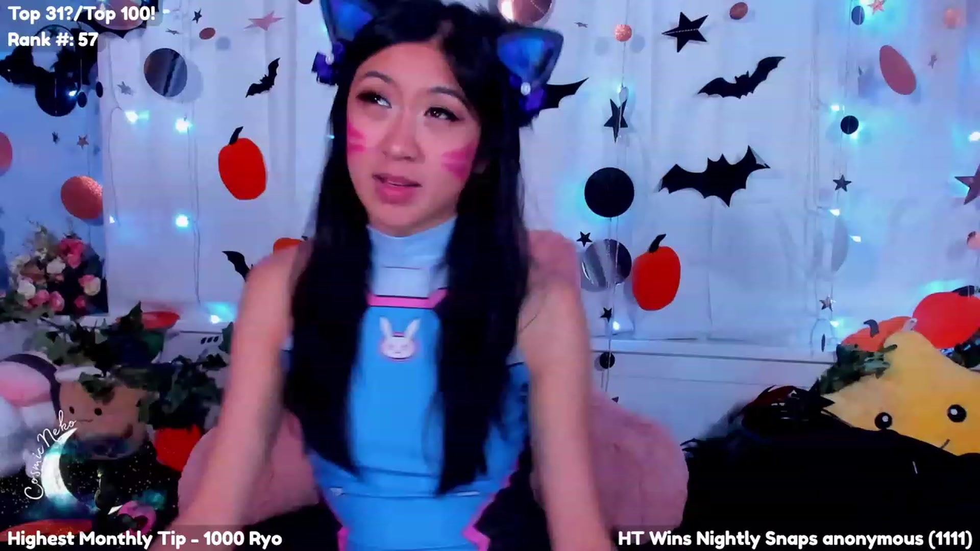 Gallery image thumbnail from CosmicNeko's myfreecams stream on, 10/03/2023, 04:05 image 4 of 20