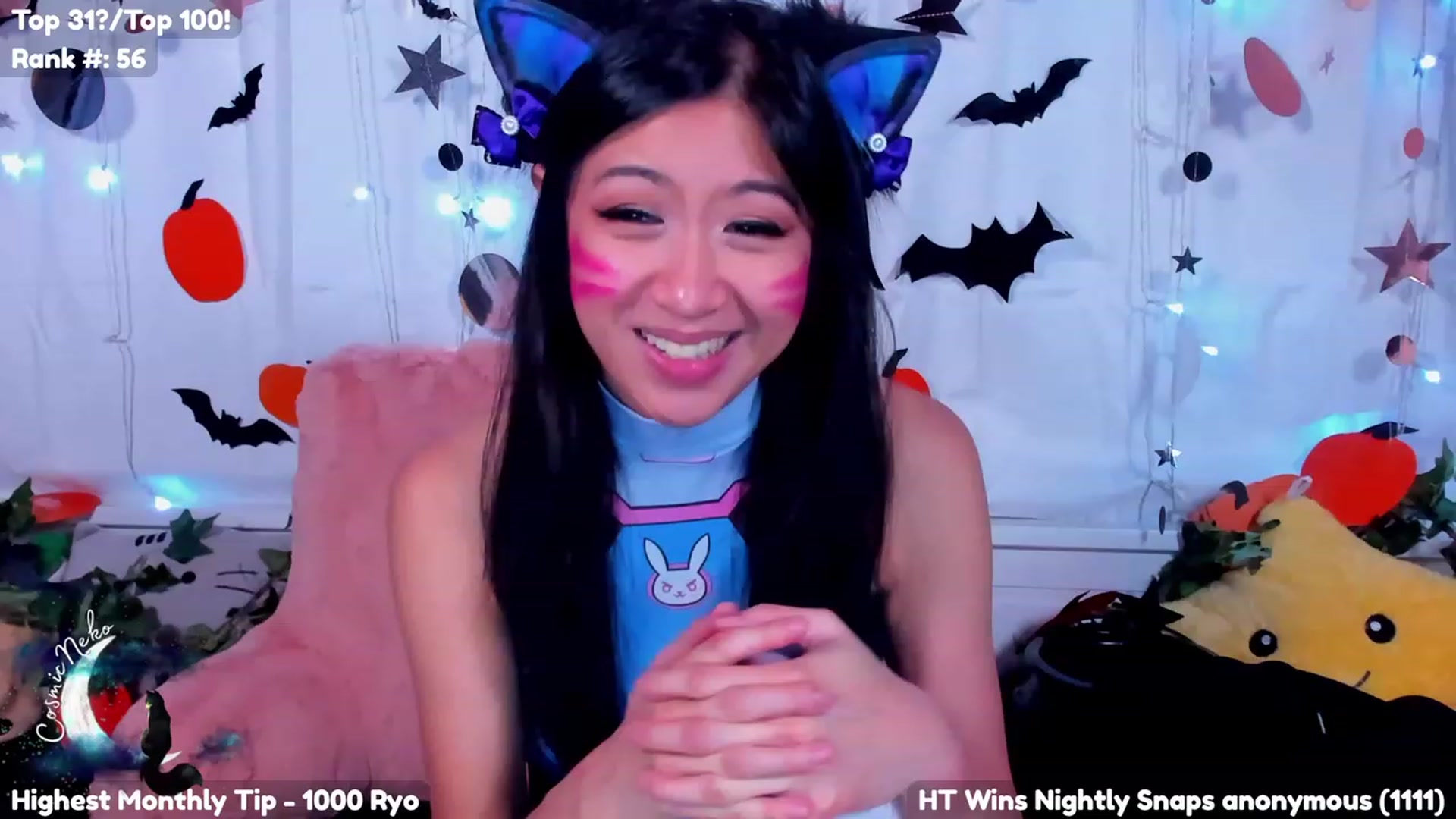 Gallery image thumbnail from CosmicNeko's myfreecams stream on, 10/03/2023, 04:05 image 16 of 20