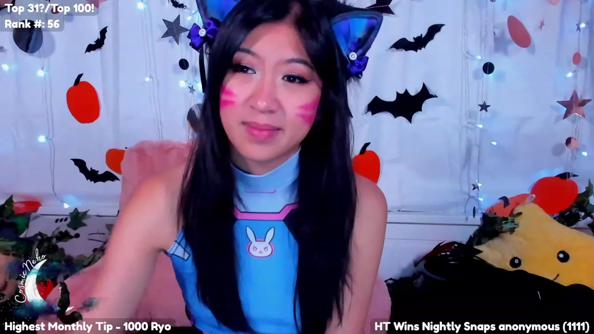 Gallery image thumbnail from CosmicNeko's myfreecams stream on, 10/03/2023, 04:05 image 19 of 20