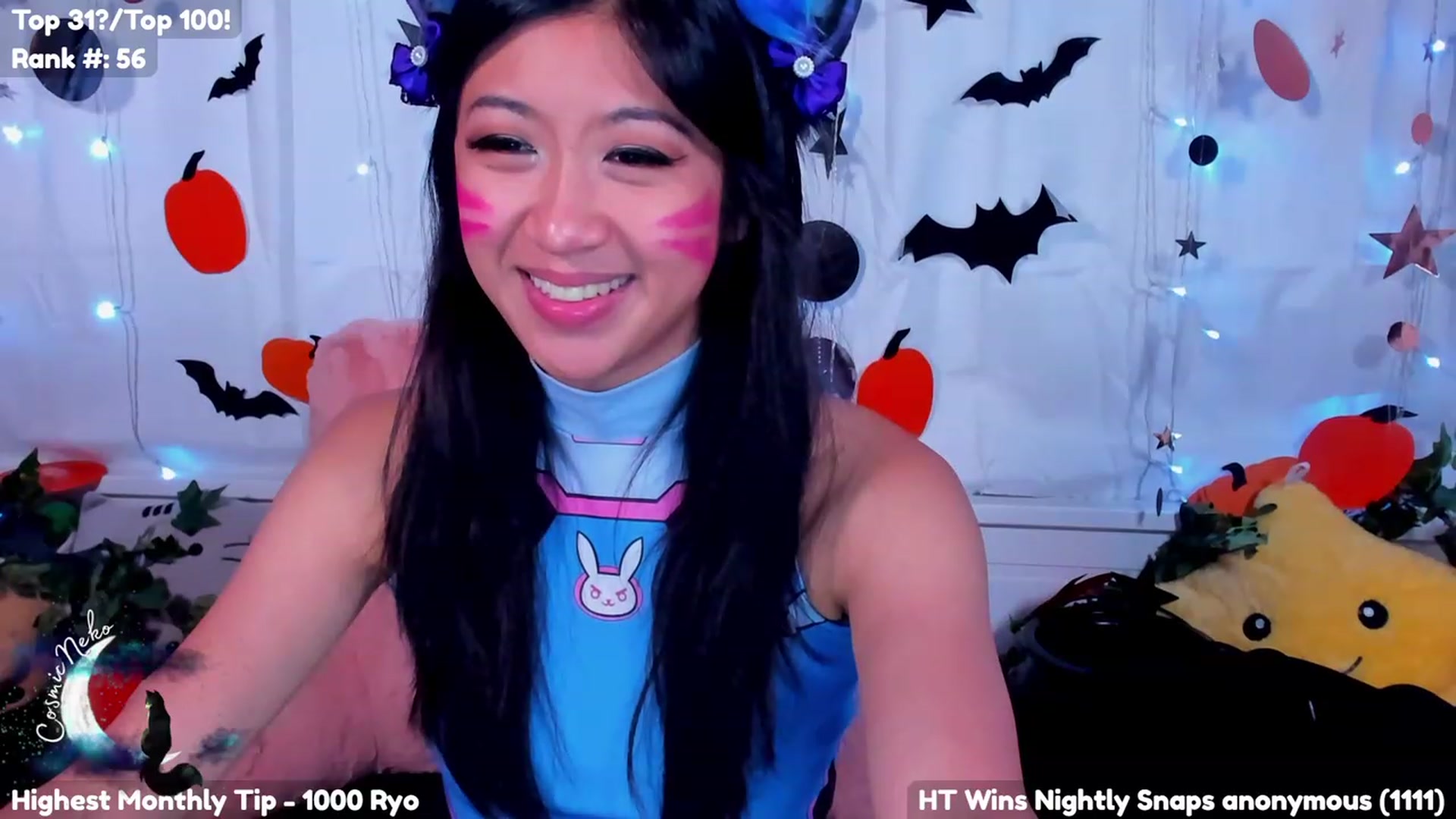 Gallery image thumbnail from CosmicNeko's myfreecams stream on, 10/03/2023, 04:05 image 11 of 20