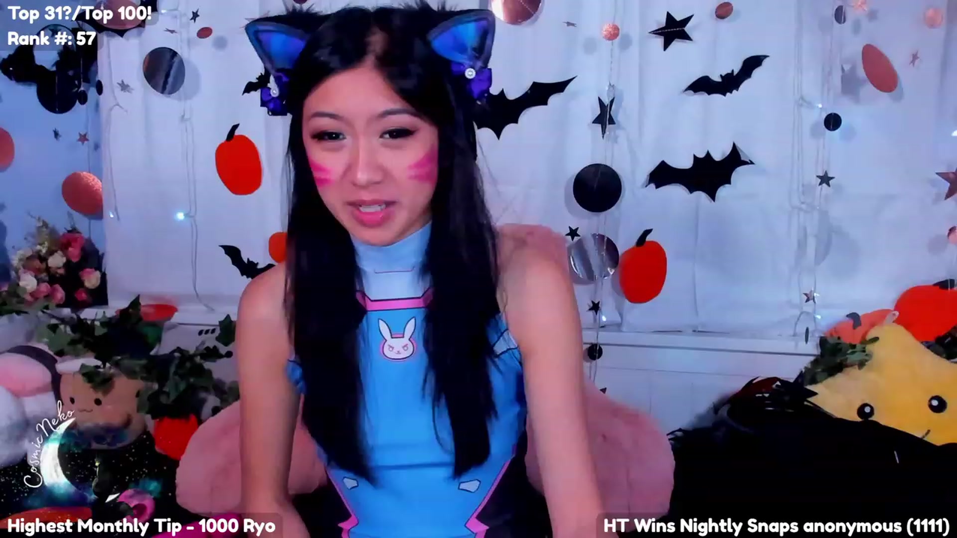 Gallery image thumbnail from CosmicNeko's myfreecams stream on, 10/03/2023, 04:05 image 2 of 20