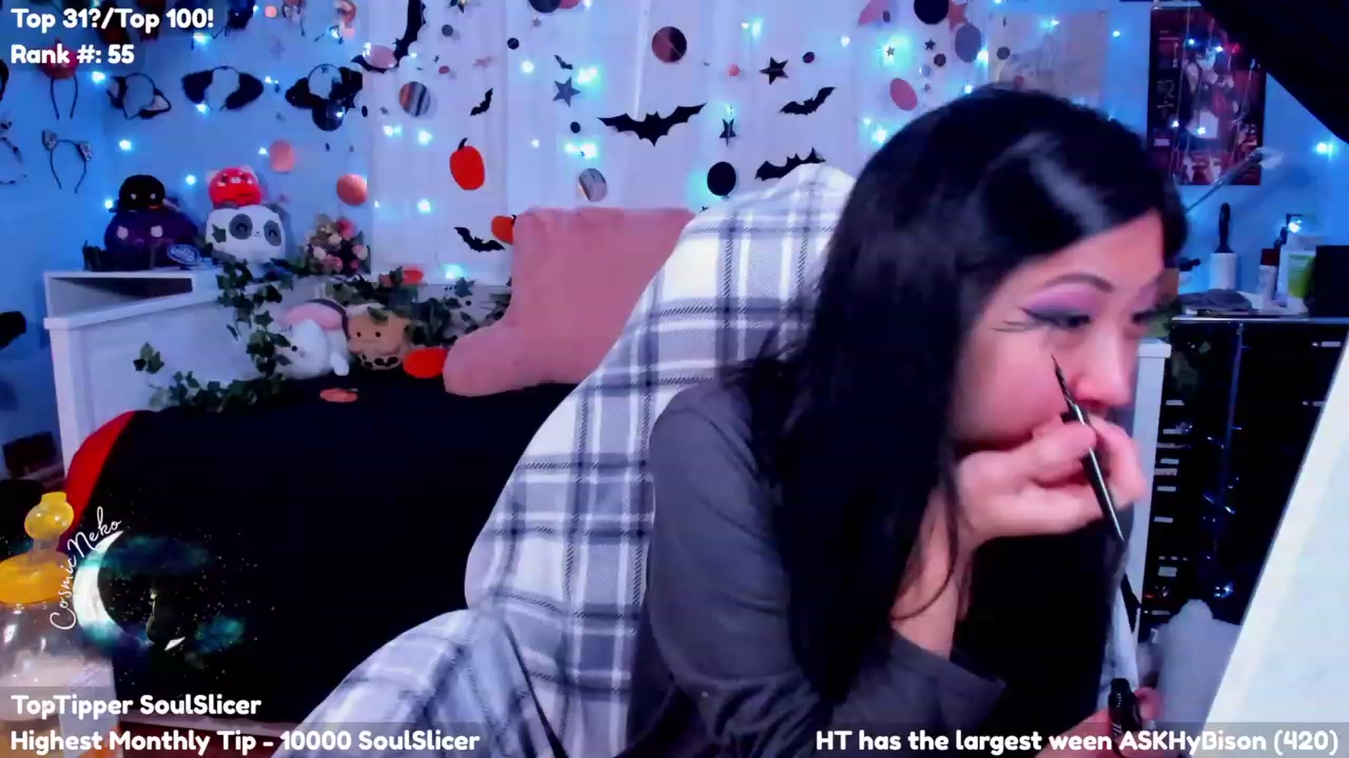 Gallery image thumbnail from CosmicNeko's myfreecams stream on, 10/03/2023, 19:06 image 11 of 20