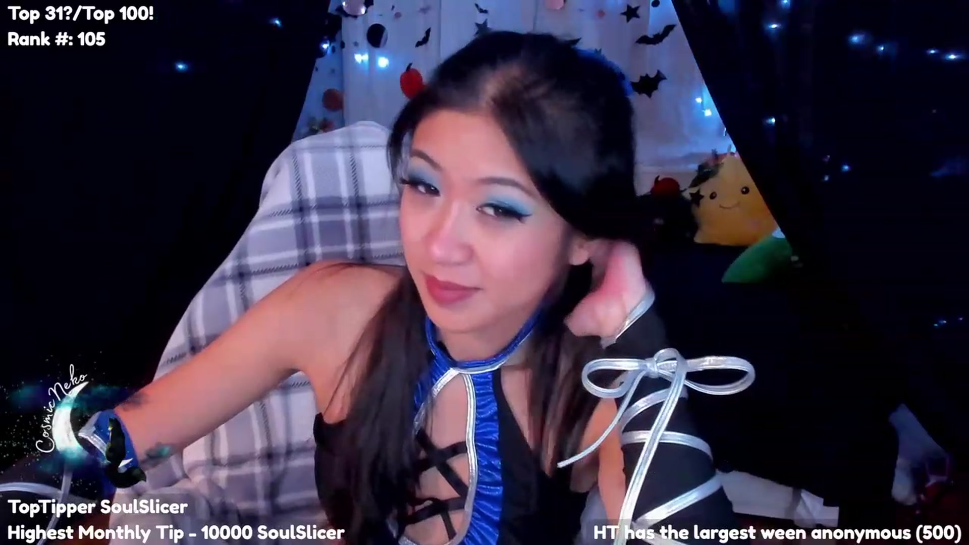 Gallery image thumbnail from CosmicNeko's myfreecams stream on, 10/06/2023, 02:26 image 14 of 20