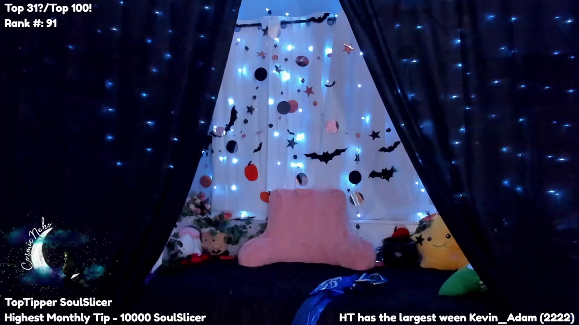 Gallery image thumbnail from CosmicNeko's myfreecams stream on, 10/06/2023, 05:08 image 12 of 20