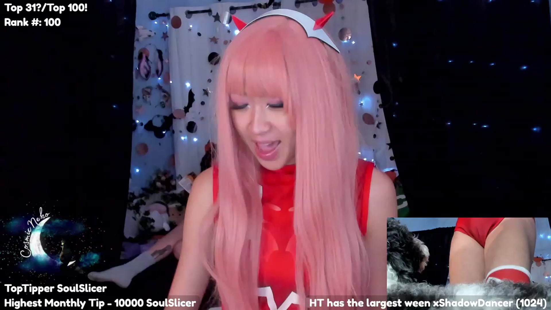 Gallery image thumbnail from CosmicNeko's myfreecams stream on, 10/07/2023, 04:18 image 16 of 20