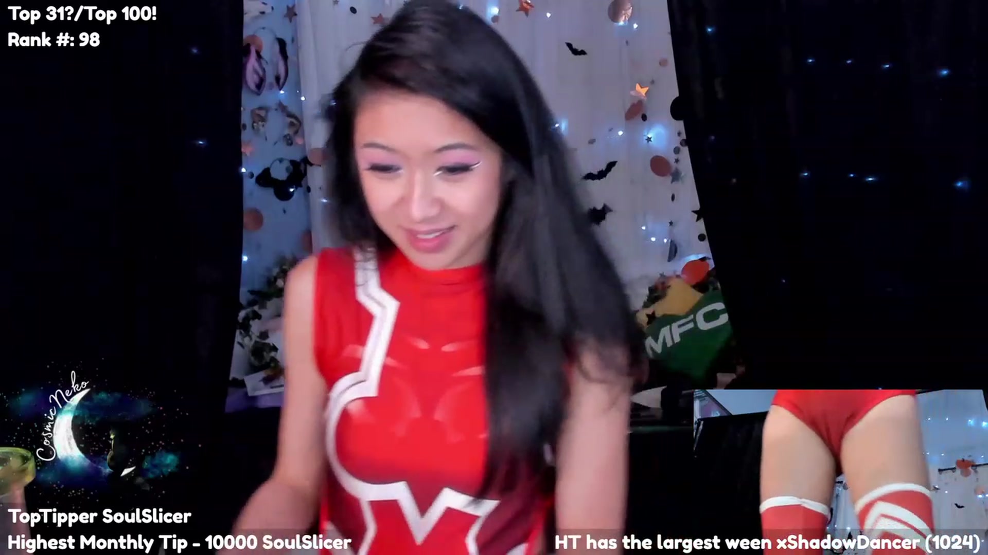 Gallery image thumbnail from CosmicNeko's myfreecams stream on, 10/07/2023, 04:18 image 20 of 20