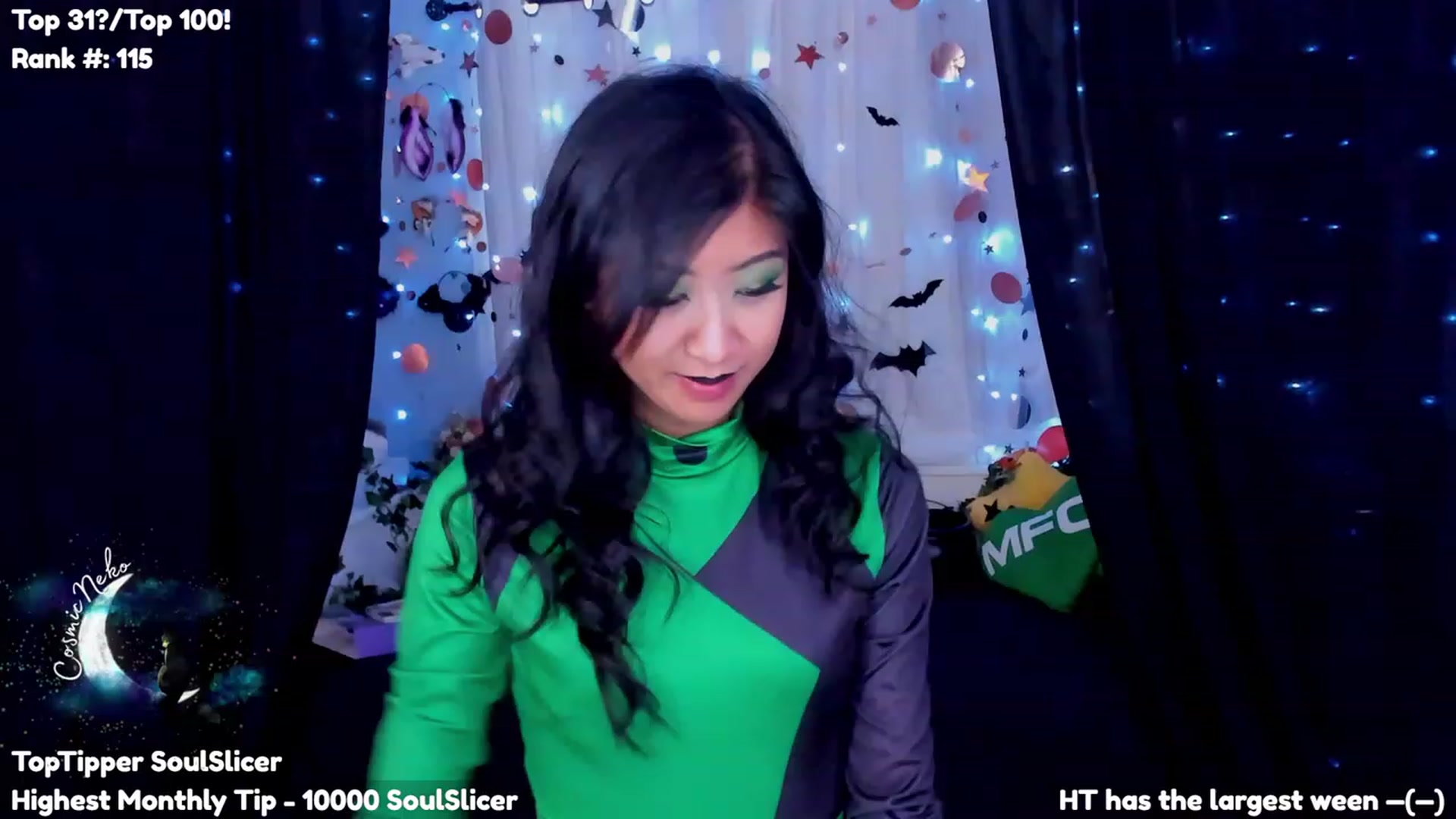 Gallery image thumbnail from CosmicNeko's myfreecams stream on, 10/07/2023, 21:05 image 1 of 20