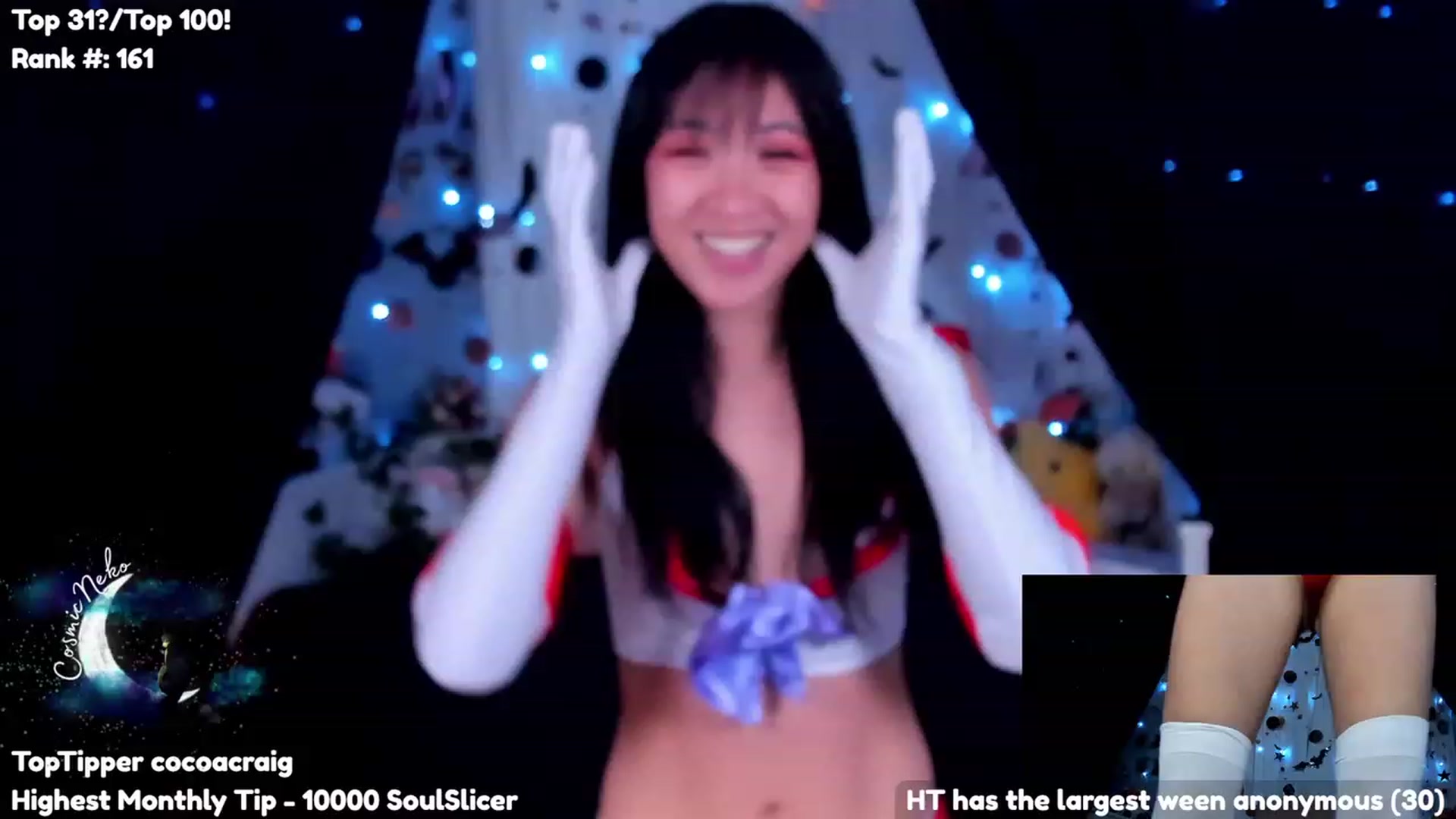 Gallery image thumbnail from CosmicNeko's myfreecams stream on, 10/17/2023, 04:20 image 1 of 20