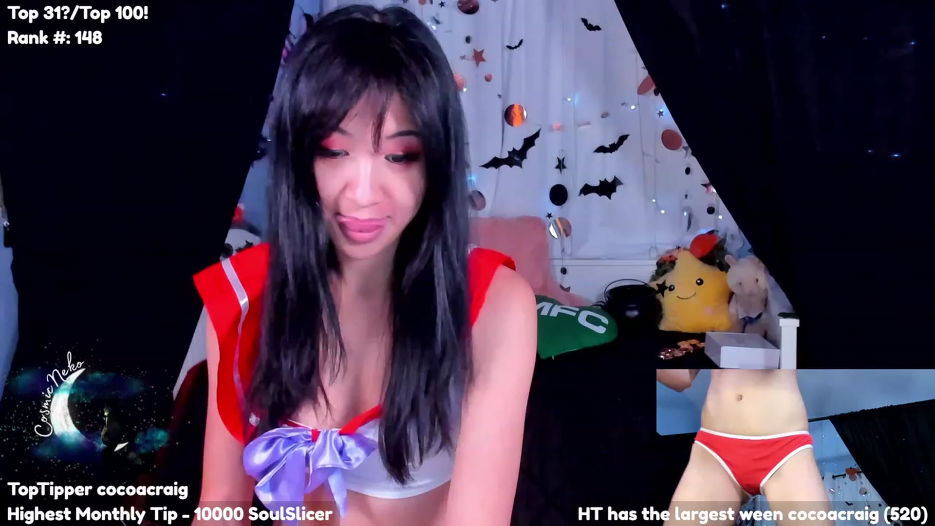 Gallery image thumbnail from CosmicNeko's myfreecams stream on, 10/17/2023, 05:26 image 8 of 20