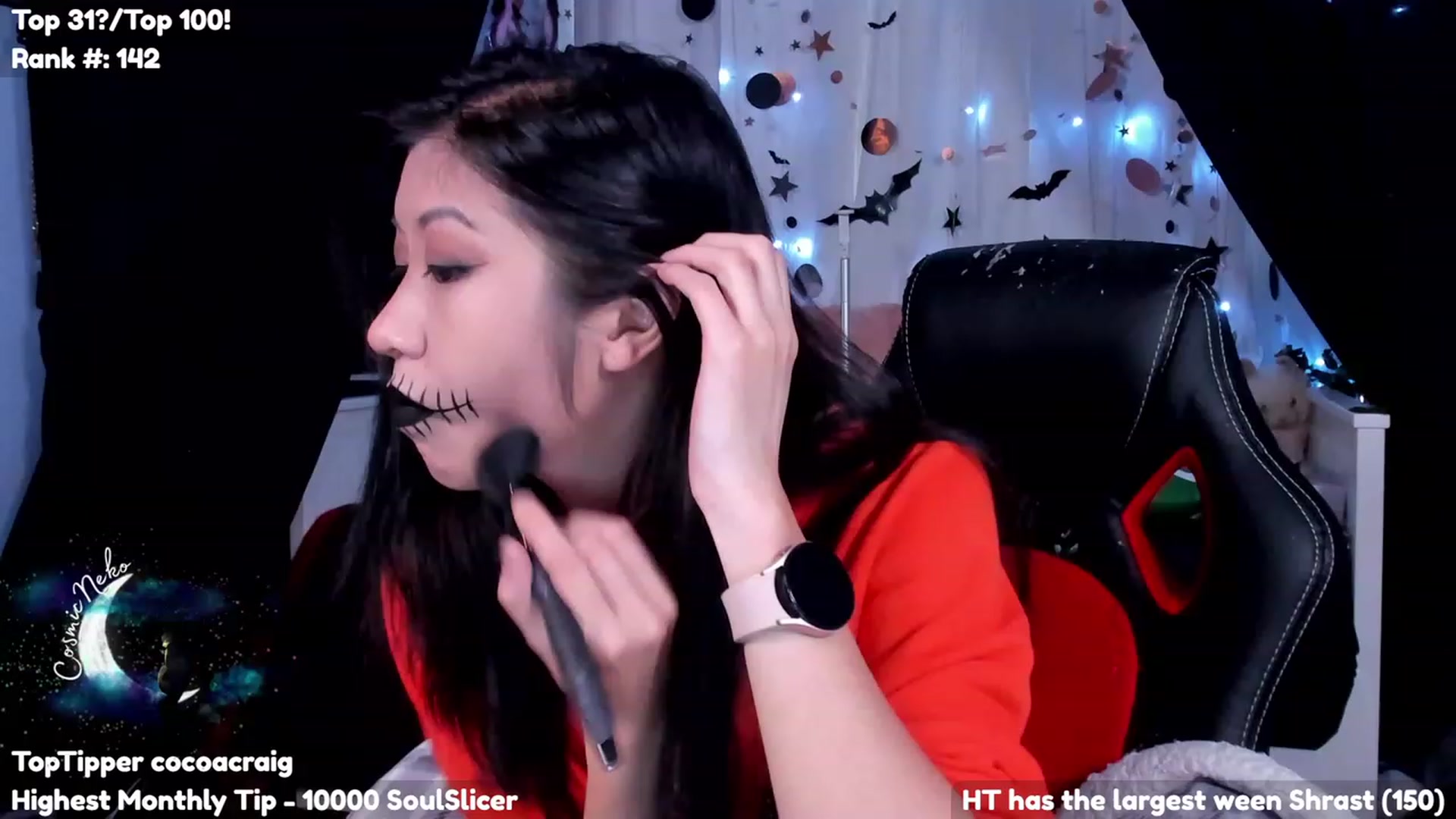 Gallery image thumbnail from CosmicNeko's myfreecams stream on, 10/17/2023, 23:05 image 11 of 20
