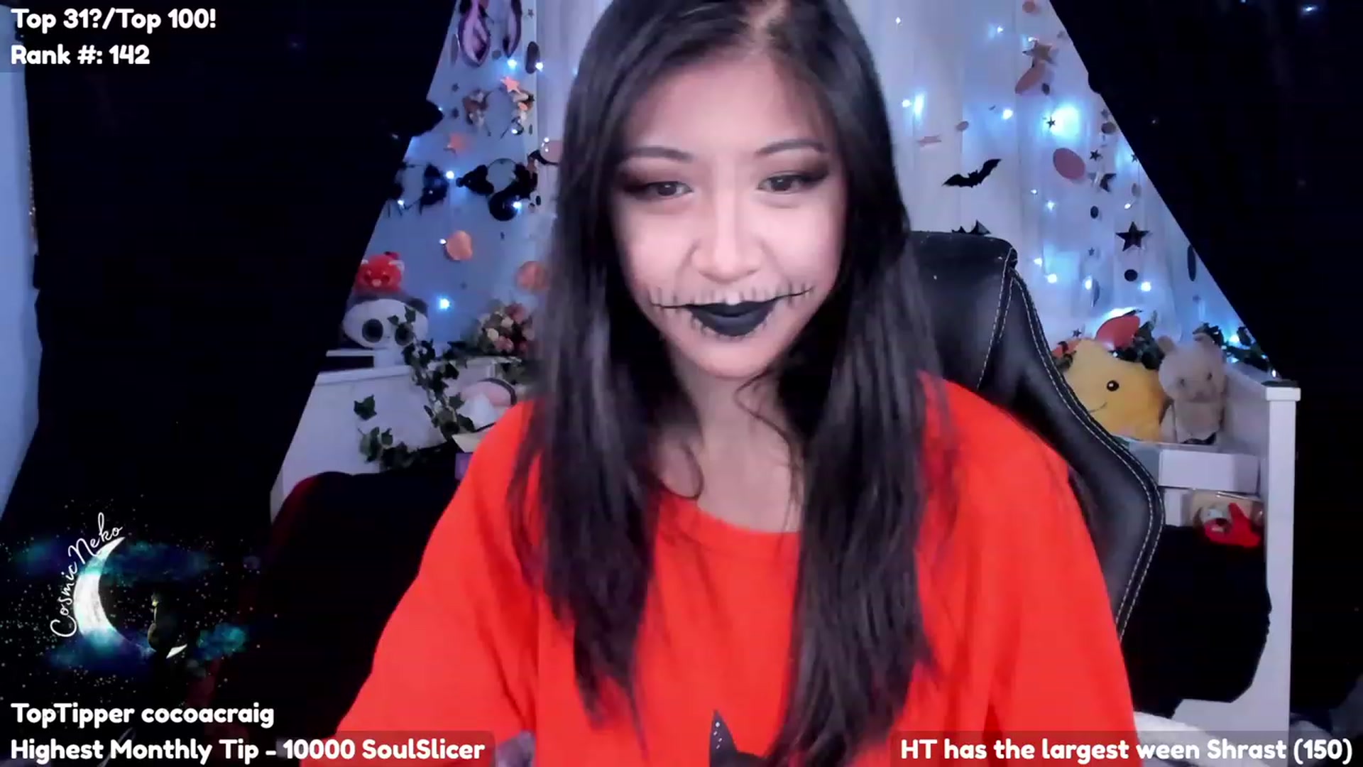 Gallery image thumbnail from CosmicNeko's myfreecams stream on, 10/17/2023, 23:05 image 20 of 20