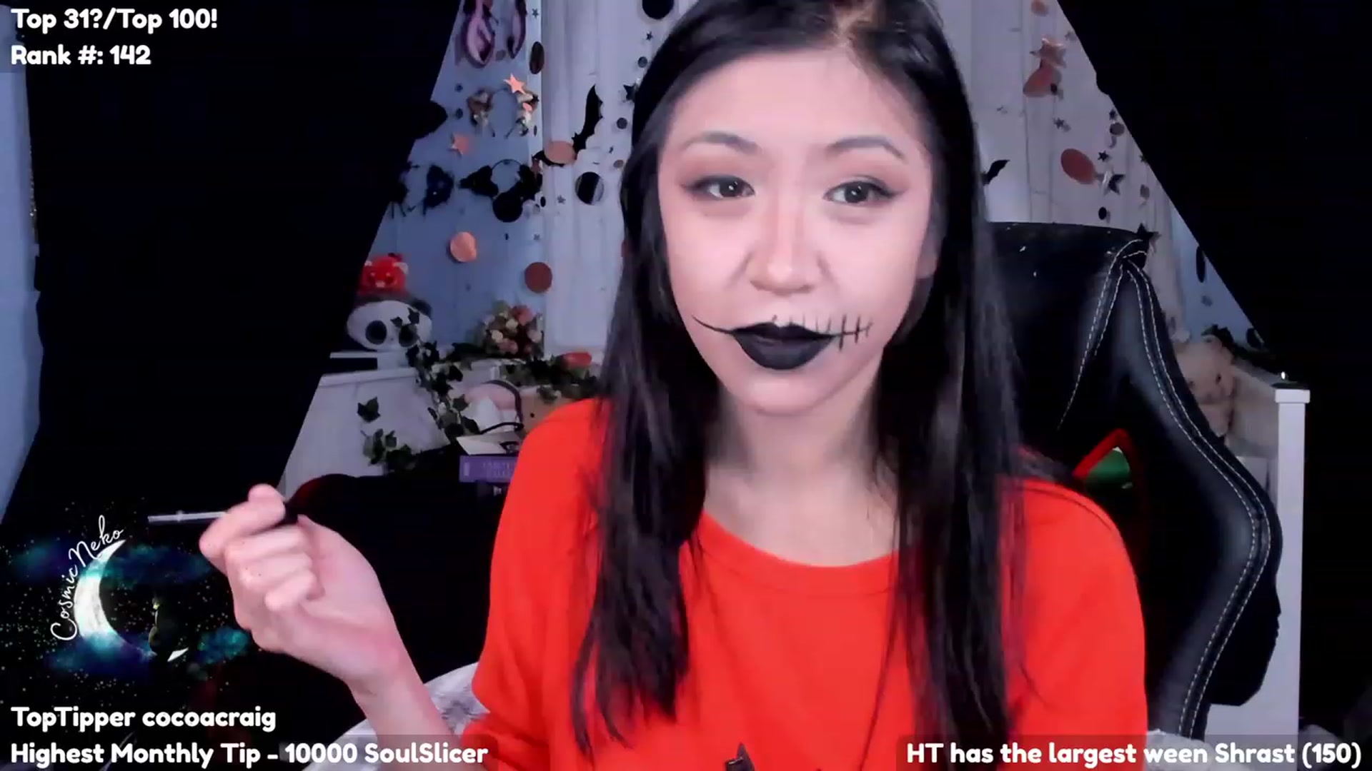 Gallery image thumbnail from CosmicNeko's myfreecams stream on, 10/17/2023, 23:05 image 9 of 20