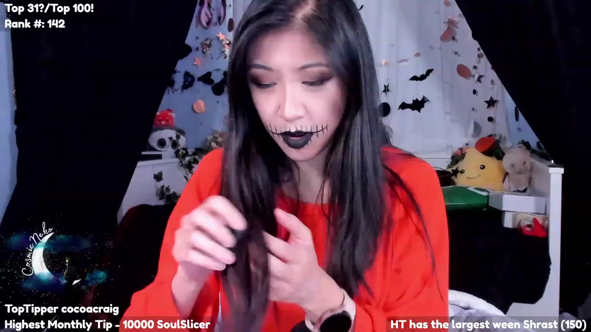 Gallery image thumbnail from CosmicNeko's myfreecams stream on, 10/17/2023, 23:05 image 18 of 20