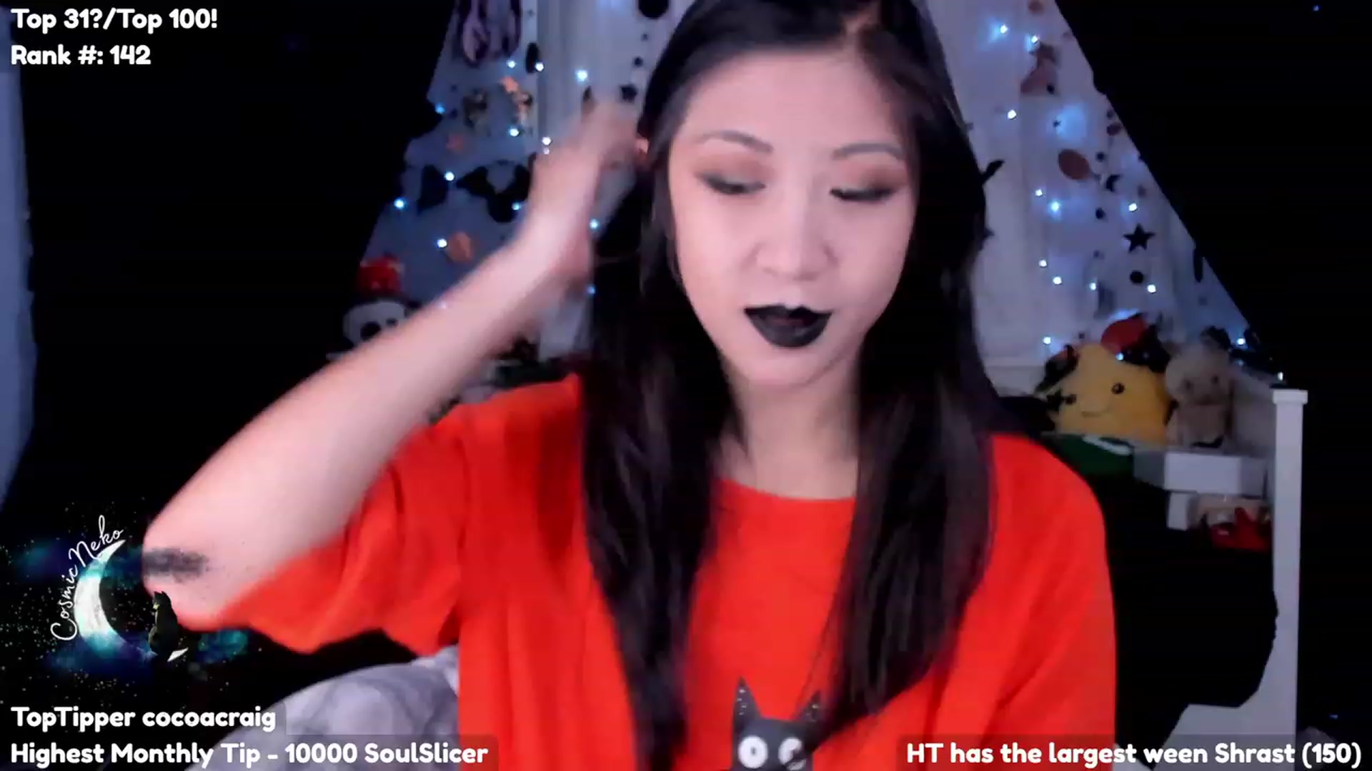 Gallery image thumbnail from CosmicNeko's myfreecams stream on, 10/17/2023, 23:05 image 1 of 20