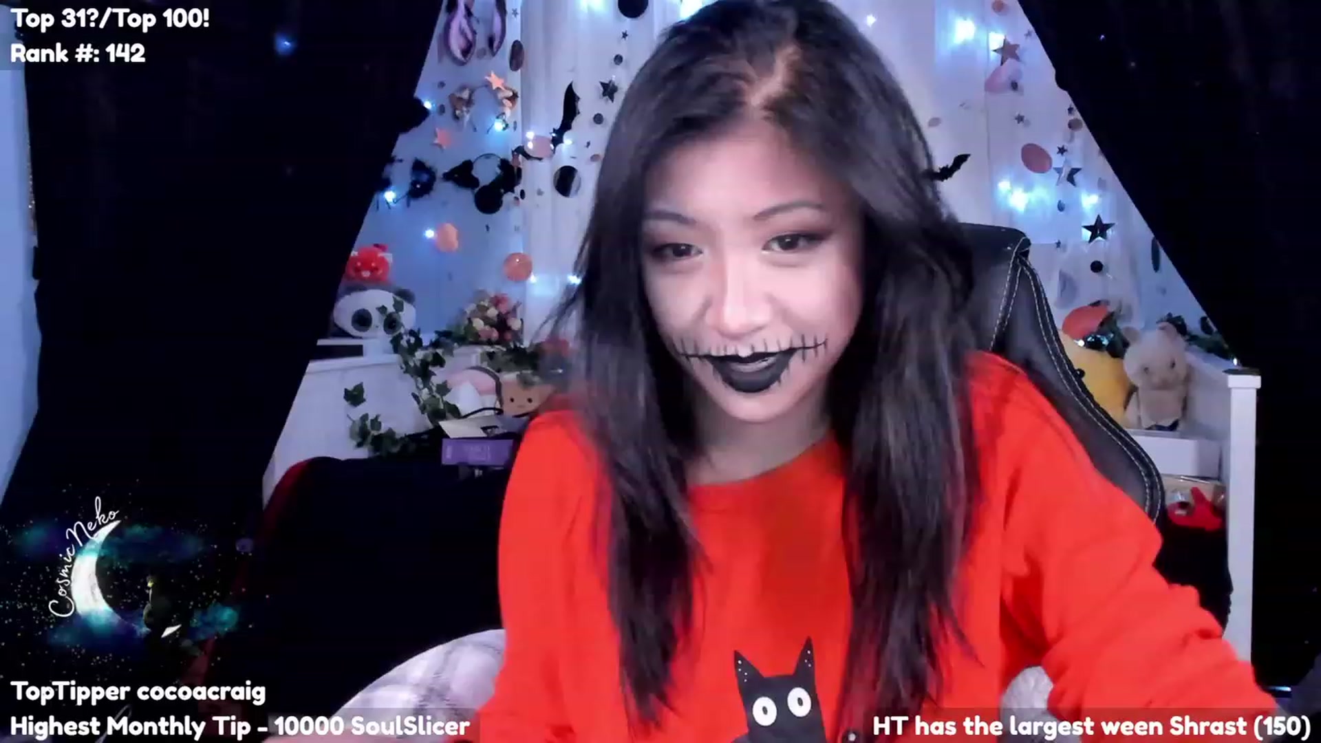 Gallery image thumbnail from CosmicNeko's myfreecams stream on, 10/17/2023, 23:05 image 14 of 20