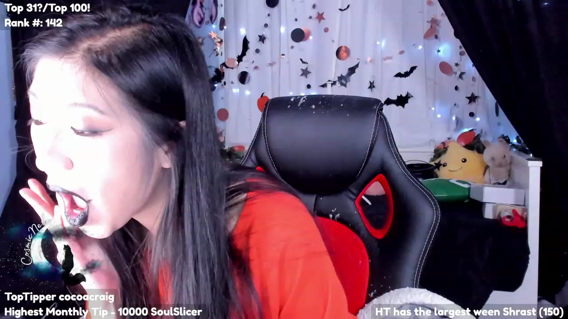Gallery image thumbnail from CosmicNeko's myfreecams stream on, 10/17/2023, 23:05 image 6 of 20