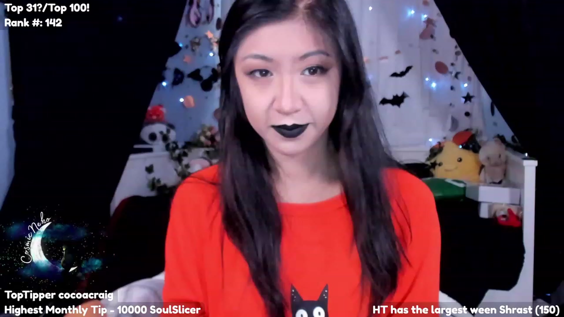 Gallery image thumbnail from CosmicNeko's myfreecams stream on, 10/17/2023, 23:05 image 2 of 20