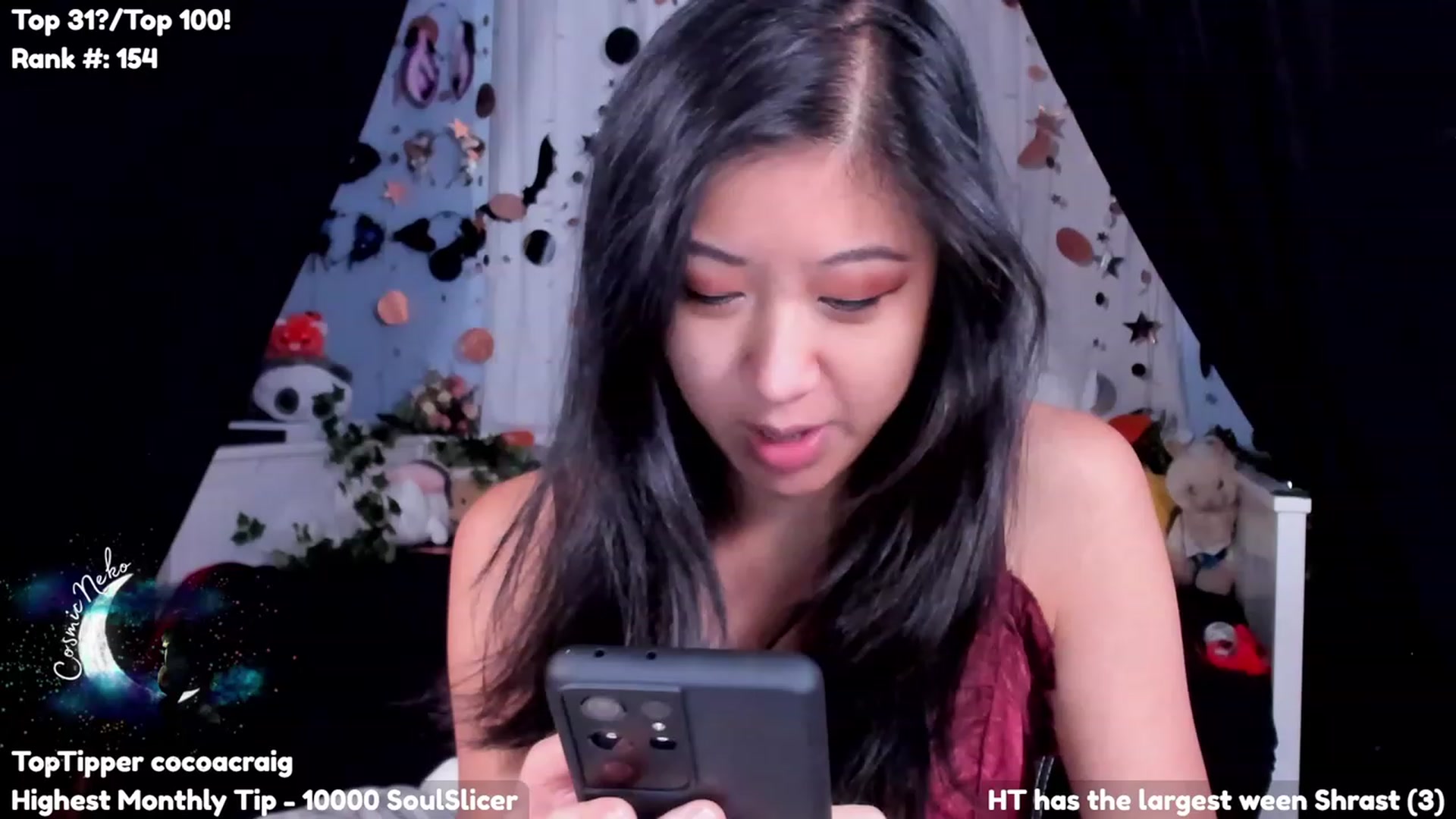 Gallery image thumbnail from CosmicNeko's myfreecams stream on, 10/19/2023, 19:16 image 3 of 20