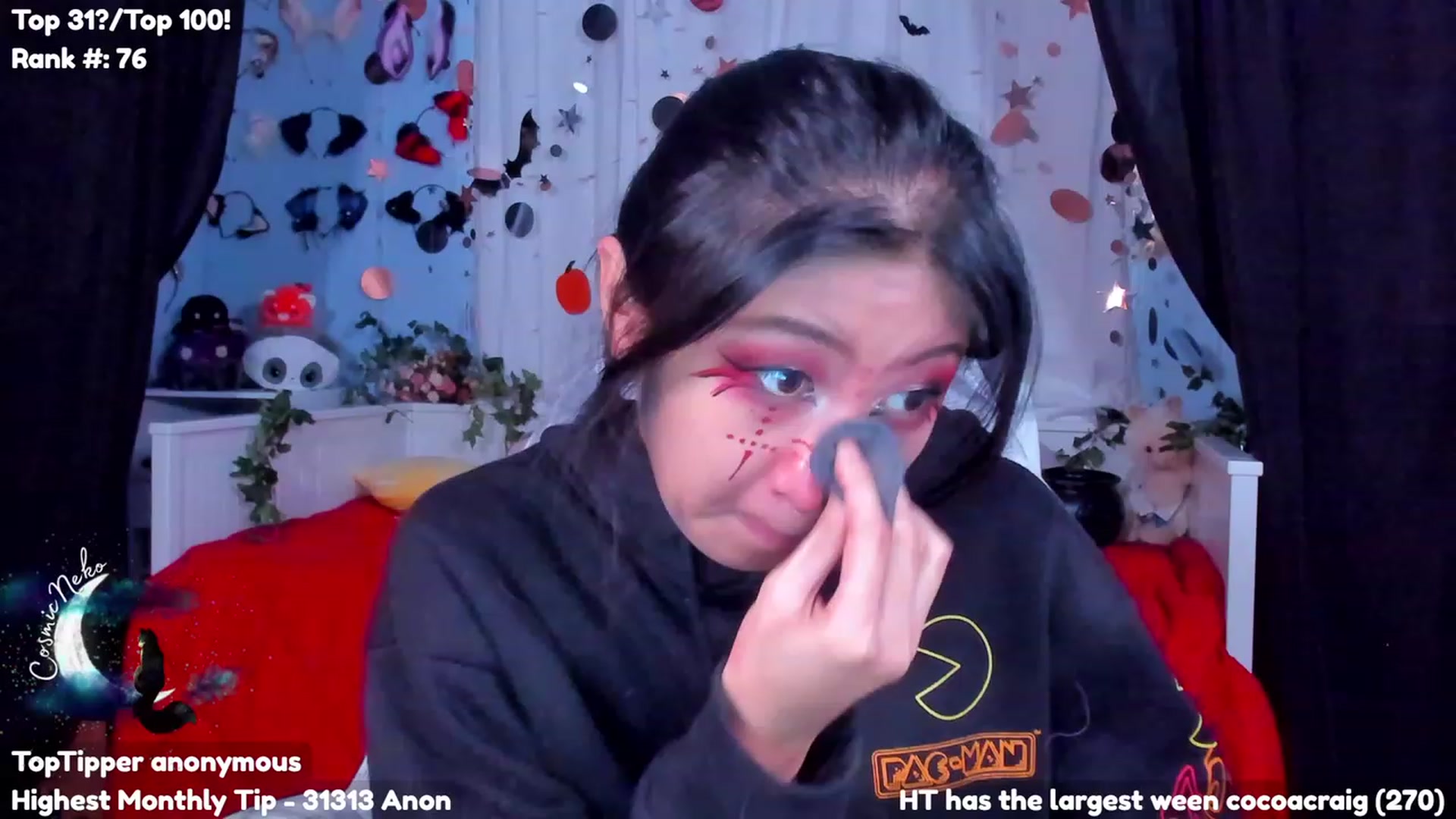 Gallery image thumbnail from CosmicNeko's myfreecams stream on, 10/28/2023, 19:40 image 14 of 20