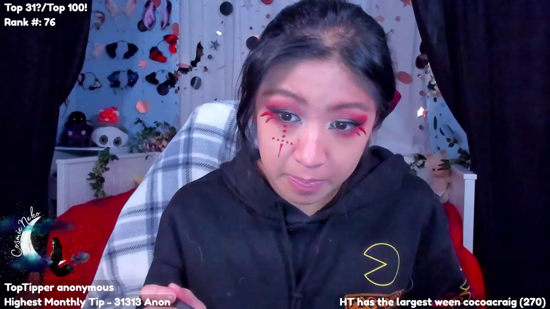 Gallery image thumbnail from CosmicNeko's myfreecams stream on, 10/28/2023, 19:40 image 16 of 20