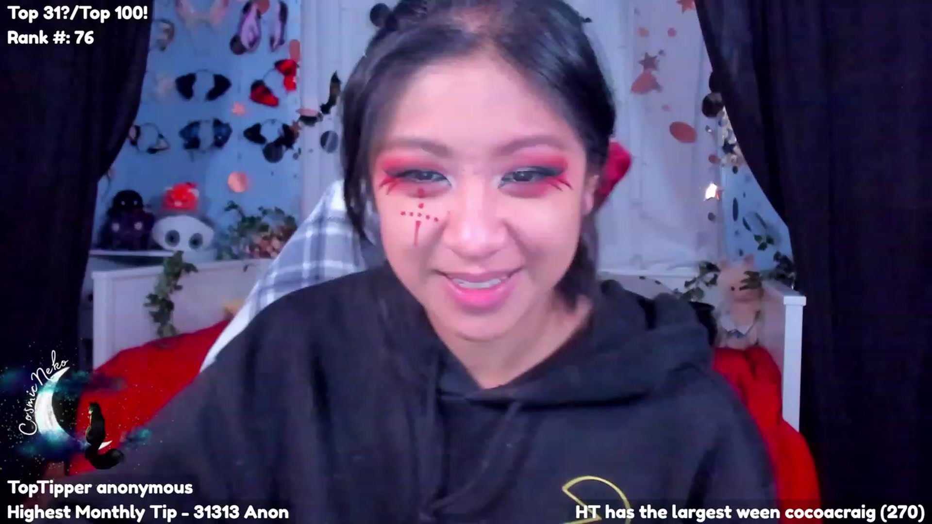 Gallery image thumbnail from CosmicNeko's myfreecams stream on, 10/28/2023, 19:40 image 17 of 20