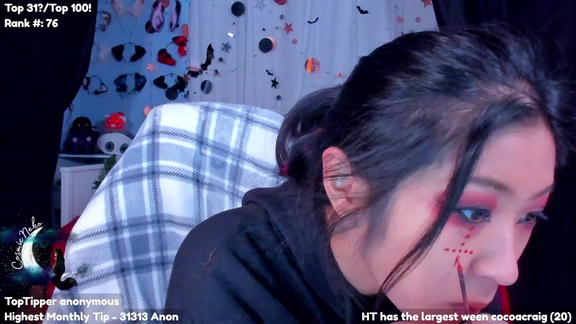 Gallery image thumbnail from CosmicNeko's myfreecams stream on, 10/28/2023, 19:40 image 8 of 20