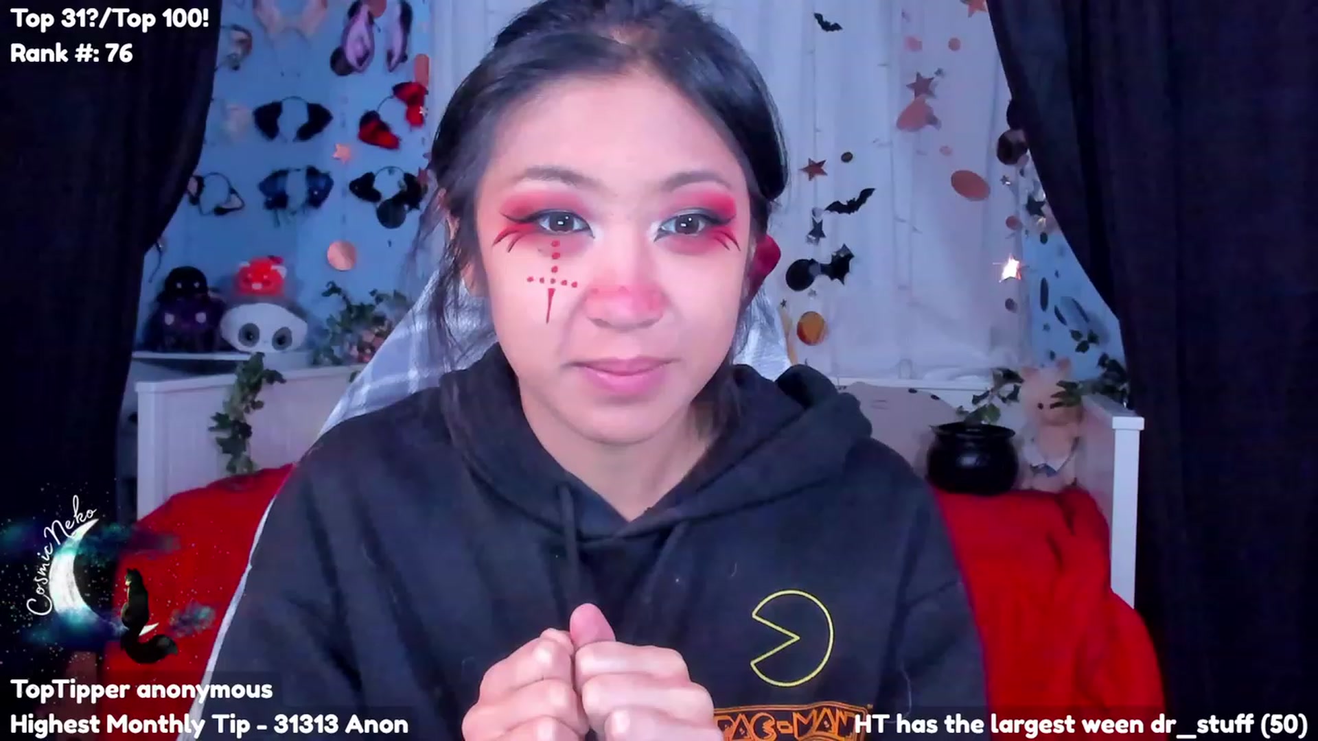 Gallery image thumbnail from CosmicNeko's myfreecams stream on, 10/28/2023, 19:40 image 10 of 20