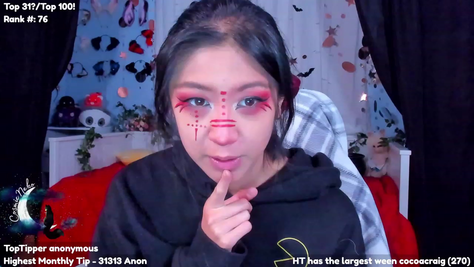 Gallery image thumbnail from CosmicNeko's myfreecams stream on, 10/28/2023, 19:40 image 13 of 20