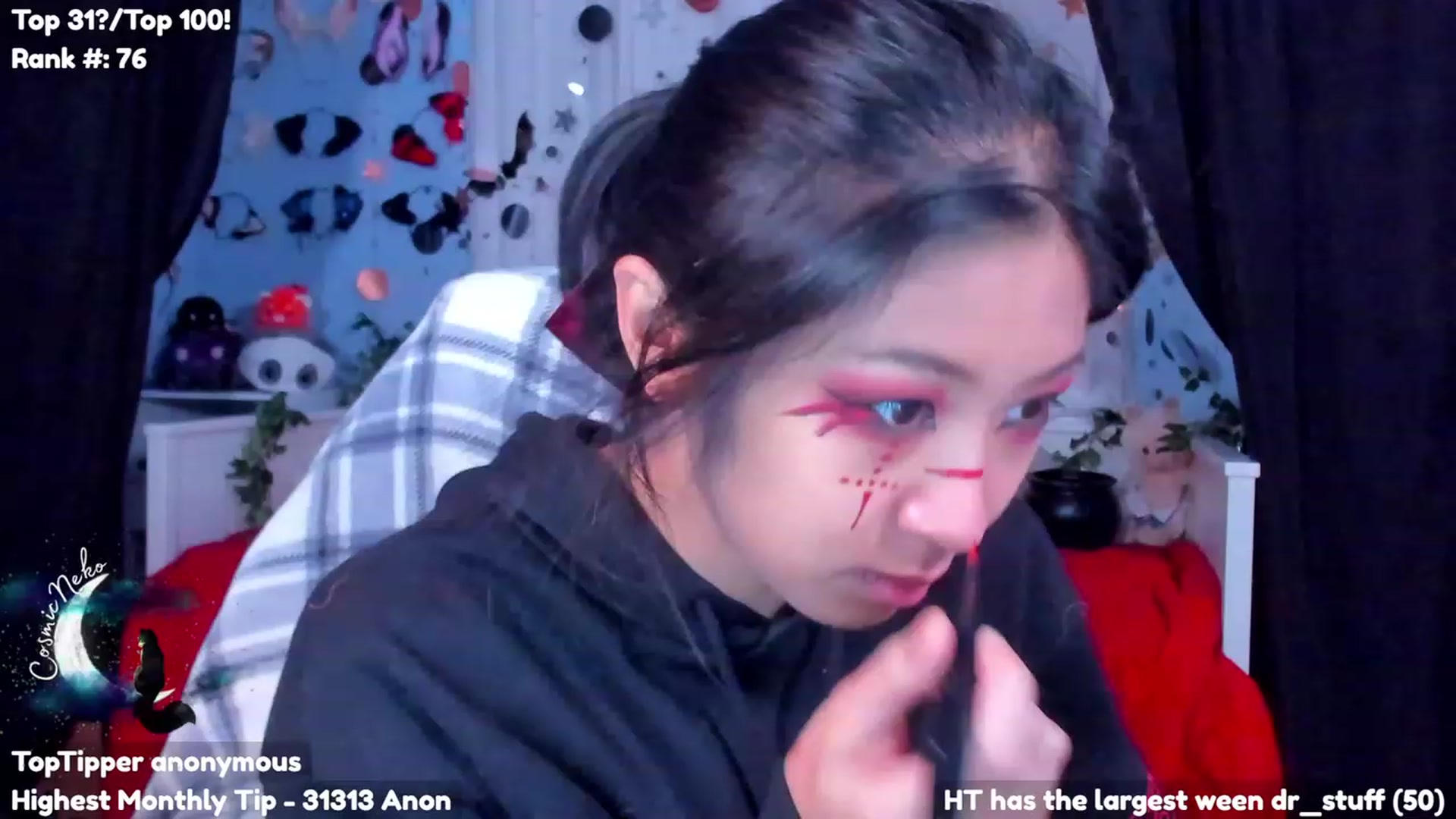 Gallery image thumbnail from CosmicNeko's myfreecams stream on, 10/28/2023, 19:40 image 11 of 20