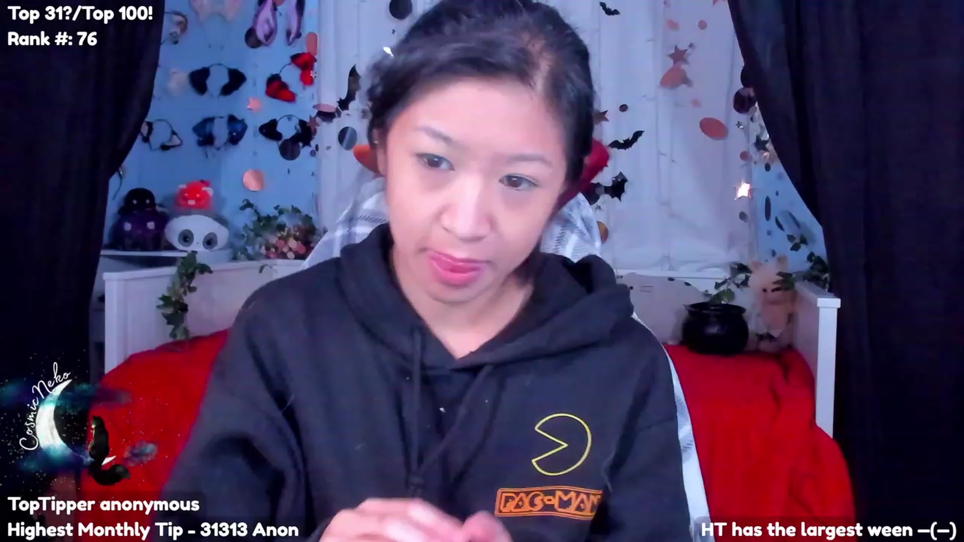 Gallery image thumbnail from CosmicNeko's myfreecams stream on, 10/28/2023, 19:40 image 1 of 20
