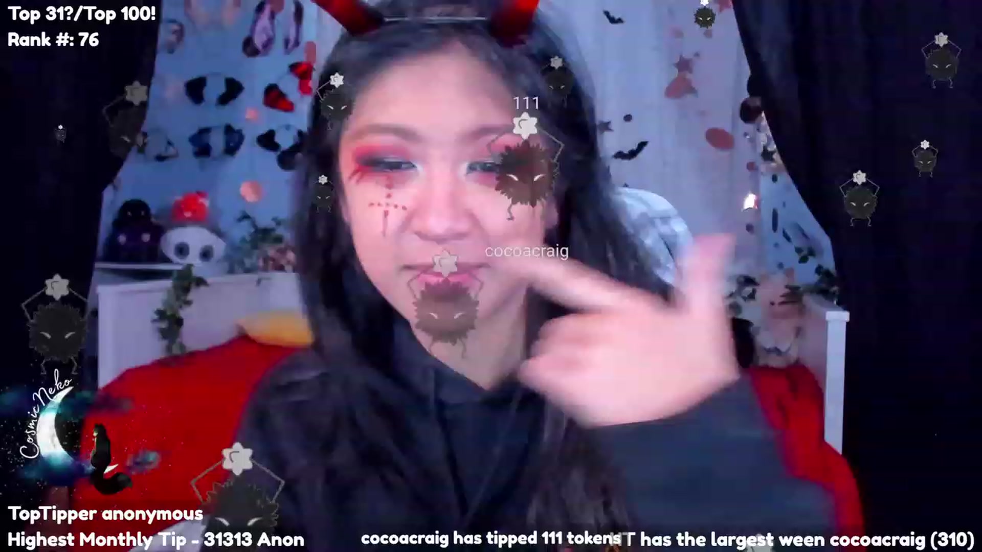 Gallery image thumbnail from CosmicNeko's myfreecams stream on, 10/28/2023, 19:40 image 18 of 20