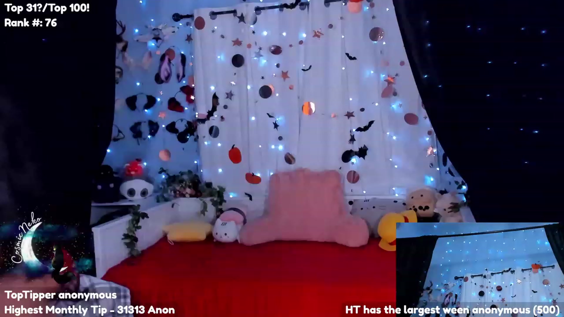 Gallery image thumbnail from CosmicNeko's myfreecams stream on, 10/29/2023, 03:31 image 18 of 20