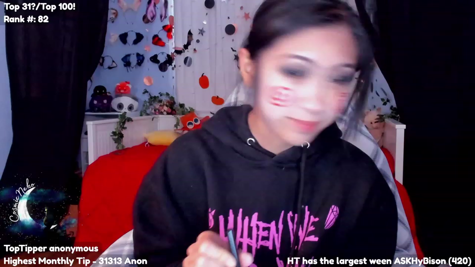 Gallery image thumbnail from CosmicNeko's myfreecams stream on, 10/30/2023, 23:25 image 10 of 20