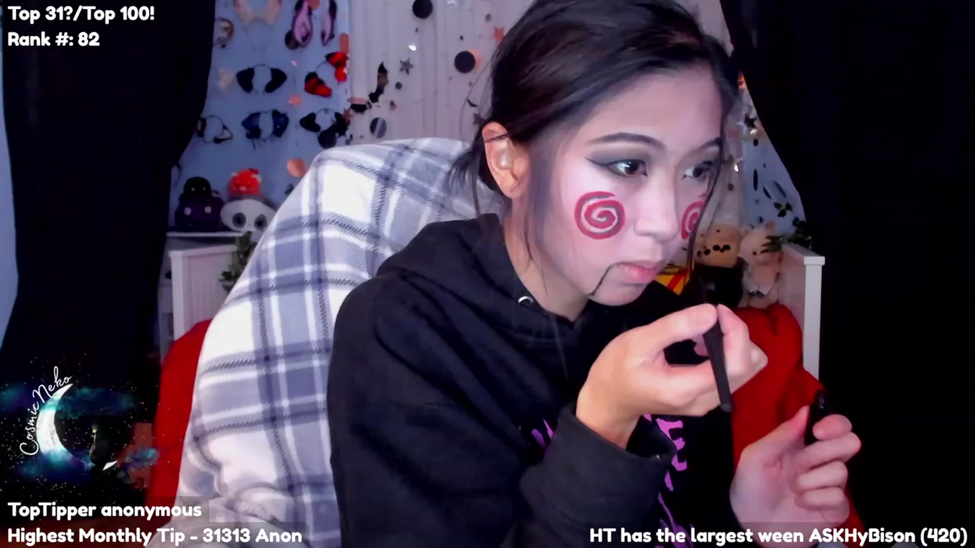 Gallery image thumbnail from CosmicNeko's myfreecams stream on, 10/30/2023, 23:25 image 20 of 20