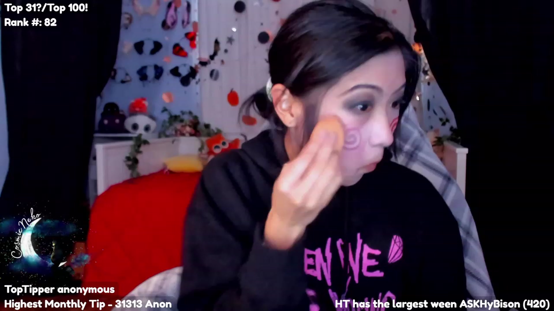 Gallery image thumbnail from CosmicNeko's myfreecams stream on, 10/30/2023, 23:25 image 14 of 20