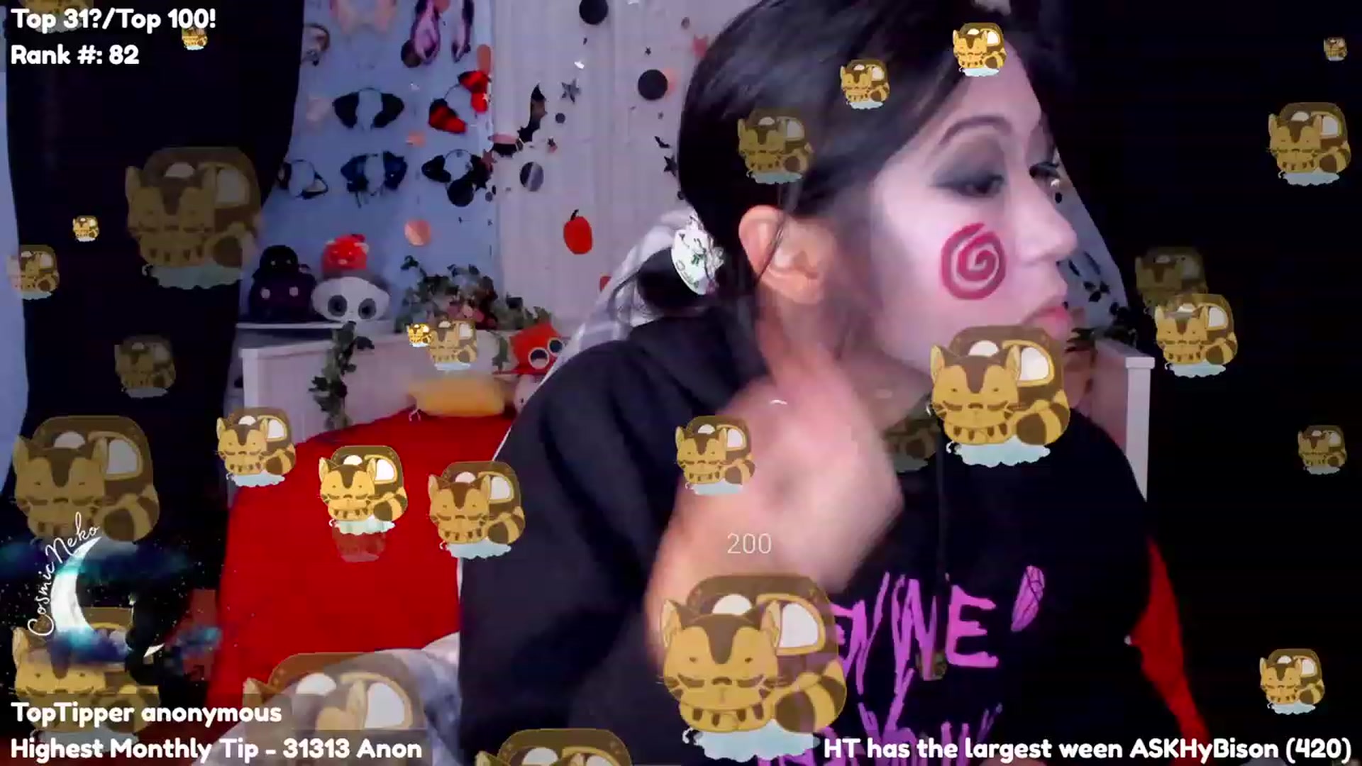Gallery image thumbnail from CosmicNeko's myfreecams stream on, 10/30/2023, 23:25 image 19 of 20