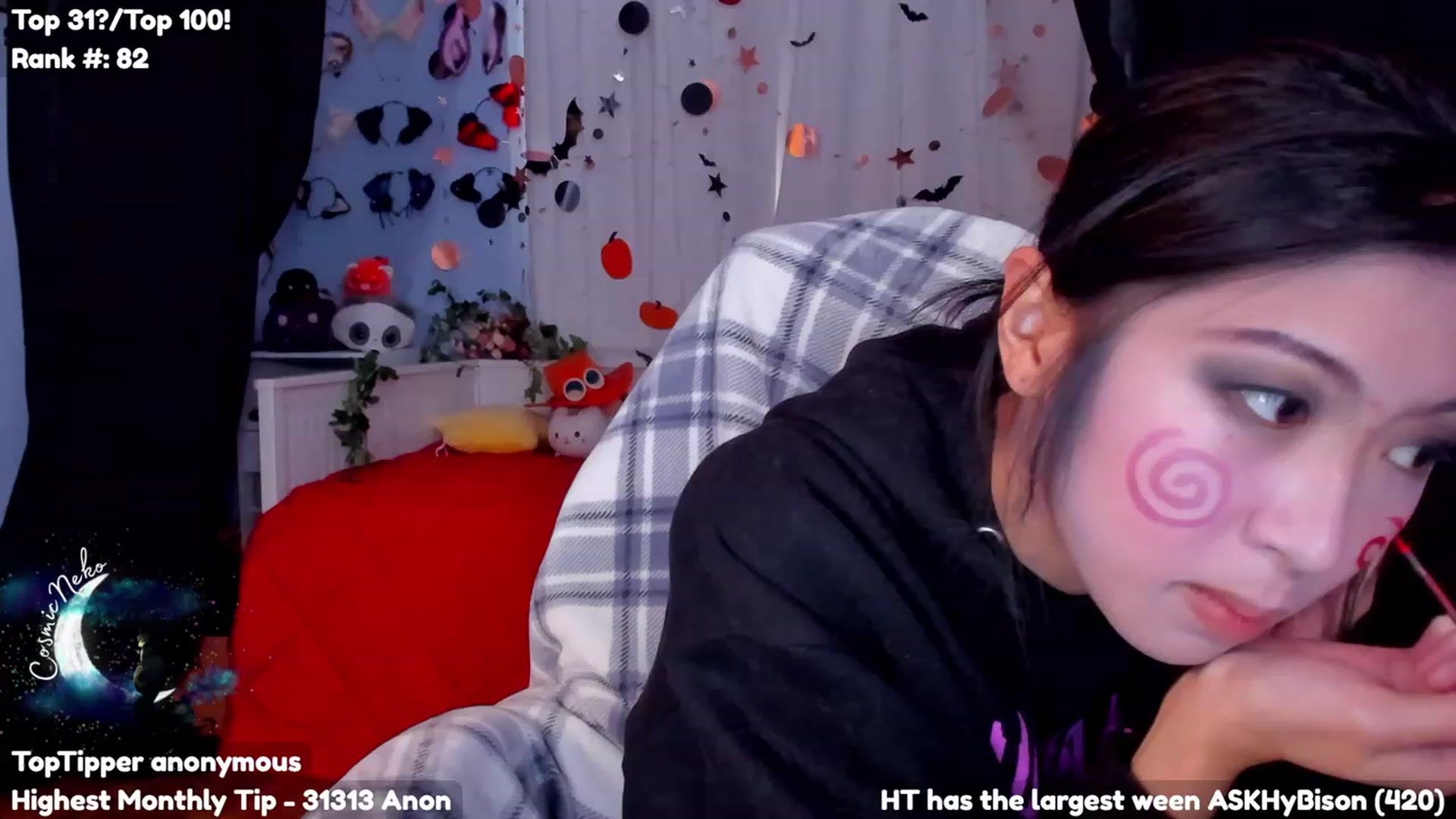 Gallery image thumbnail from CosmicNeko's myfreecams stream on, 10/30/2023, 23:25 image 15 of 20