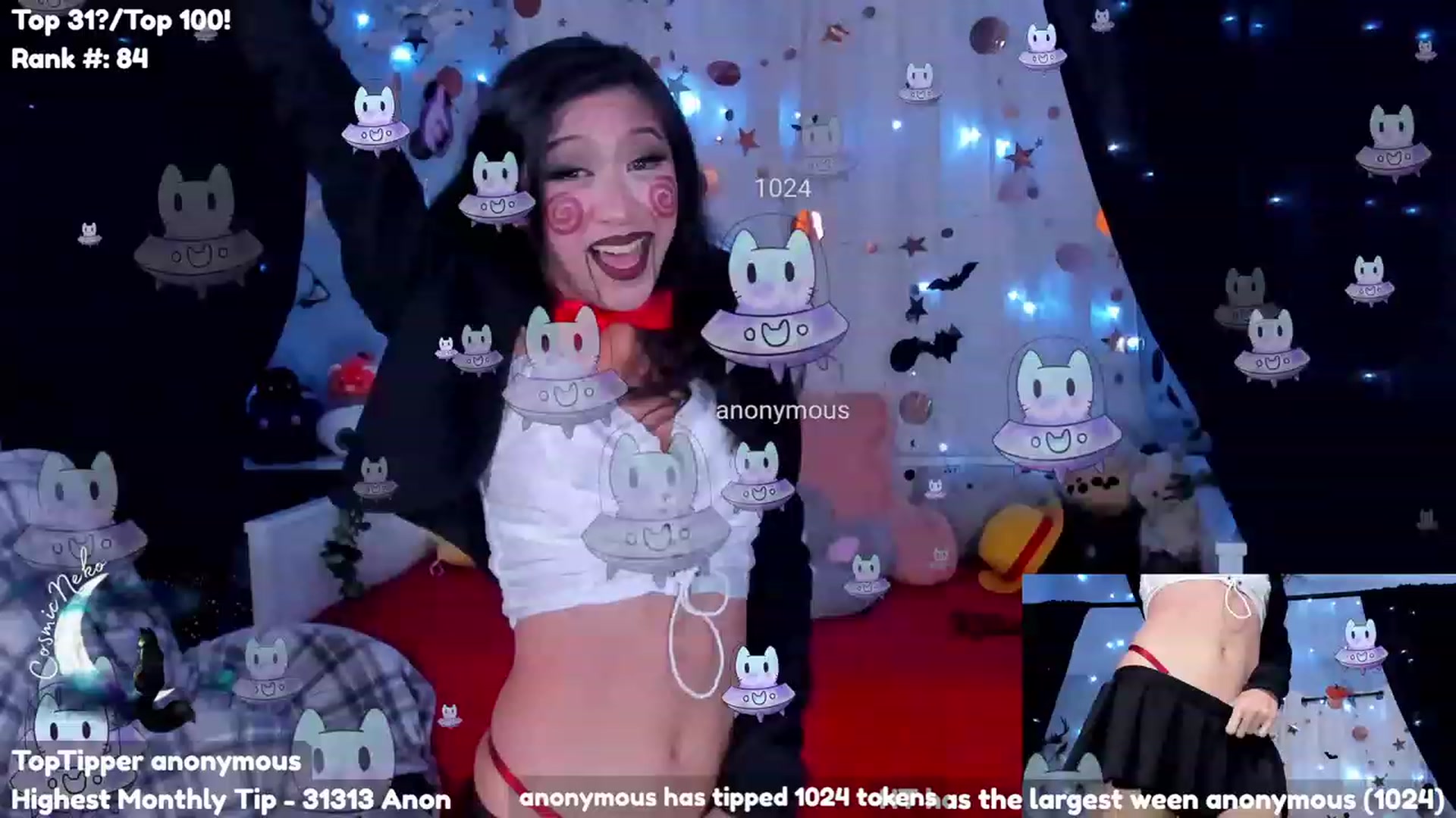 Gallery image thumbnail from CosmicNeko's myfreecams stream on, 10/31/2023, 02:26 image 20 of 20