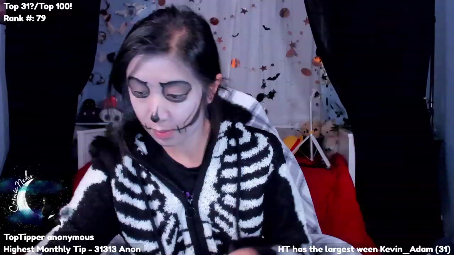 Gallery image thumbnail from CosmicNeko's myfreecams stream on, 10/31/2023, 22:45 image 17 of 20