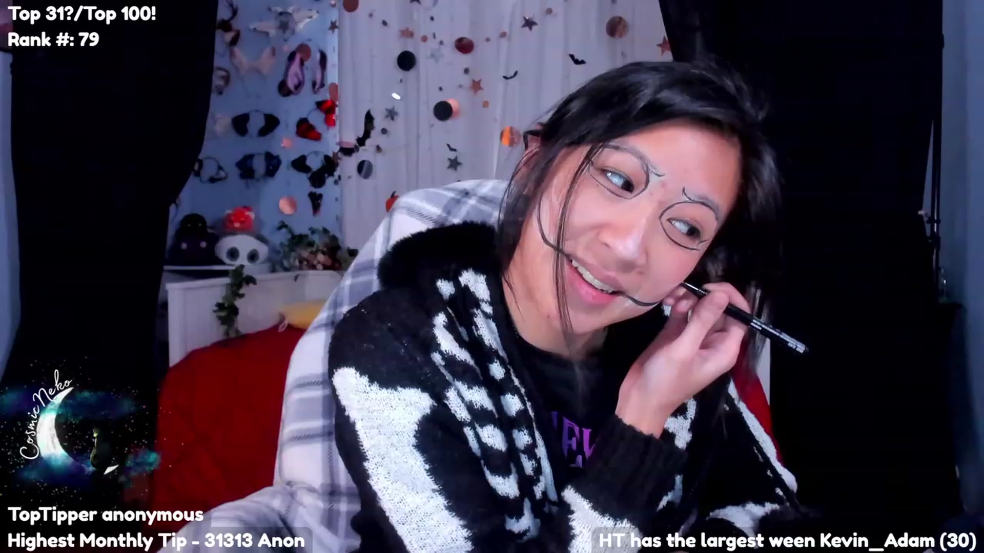 Gallery image thumbnail from CosmicNeko's myfreecams stream on, 10/31/2023, 22:45 image 6 of 20