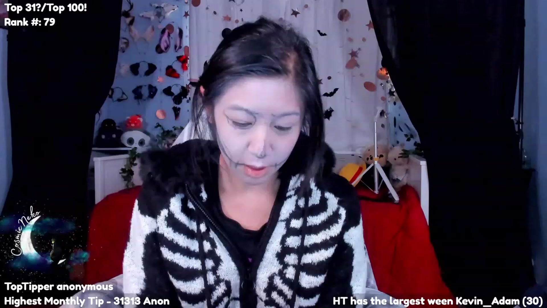 Gallery image thumbnail from CosmicNeko's myfreecams stream on, 10/31/2023, 22:45 image 9 of 20