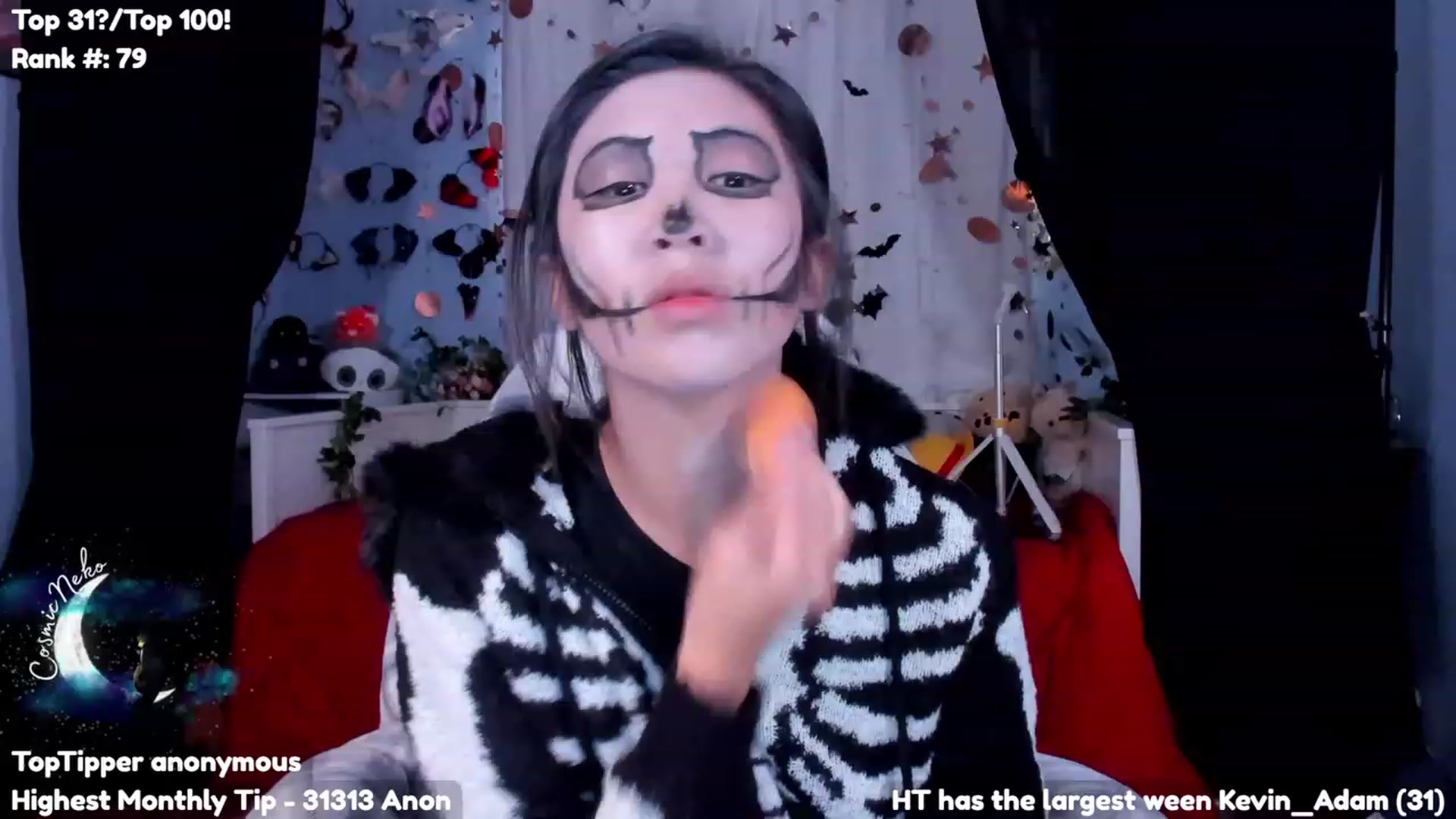 Gallery image thumbnail from CosmicNeko's myfreecams stream on, 10/31/2023, 22:45 image 16 of 20