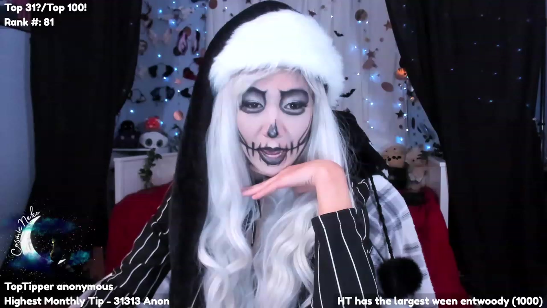 Gallery image thumbnail from CosmicNeko's myfreecams stream on, 11/01/2023, 04:48 image 4 of 20