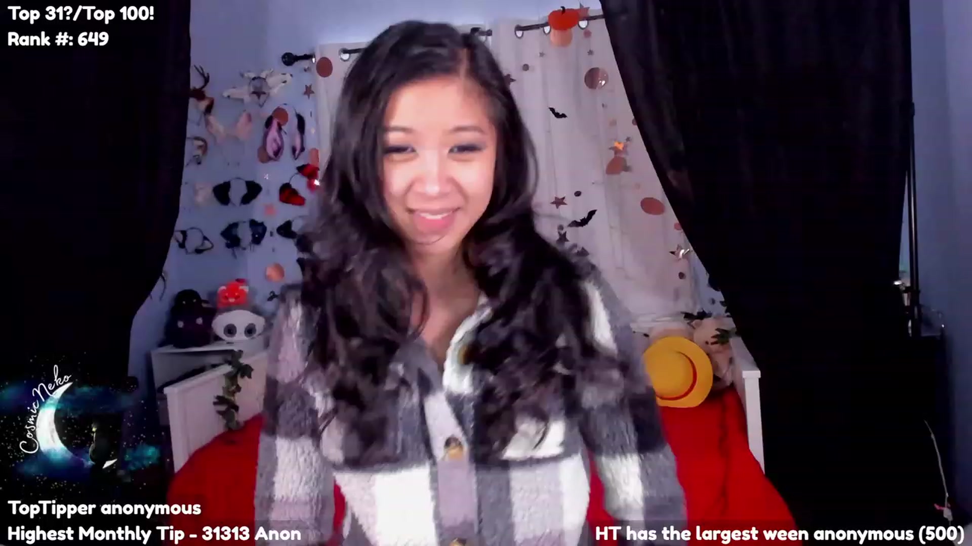 Gallery image thumbnail from CosmicNeko's myfreecams stream on, 12/01/2023, 20:23 image 3 of 20