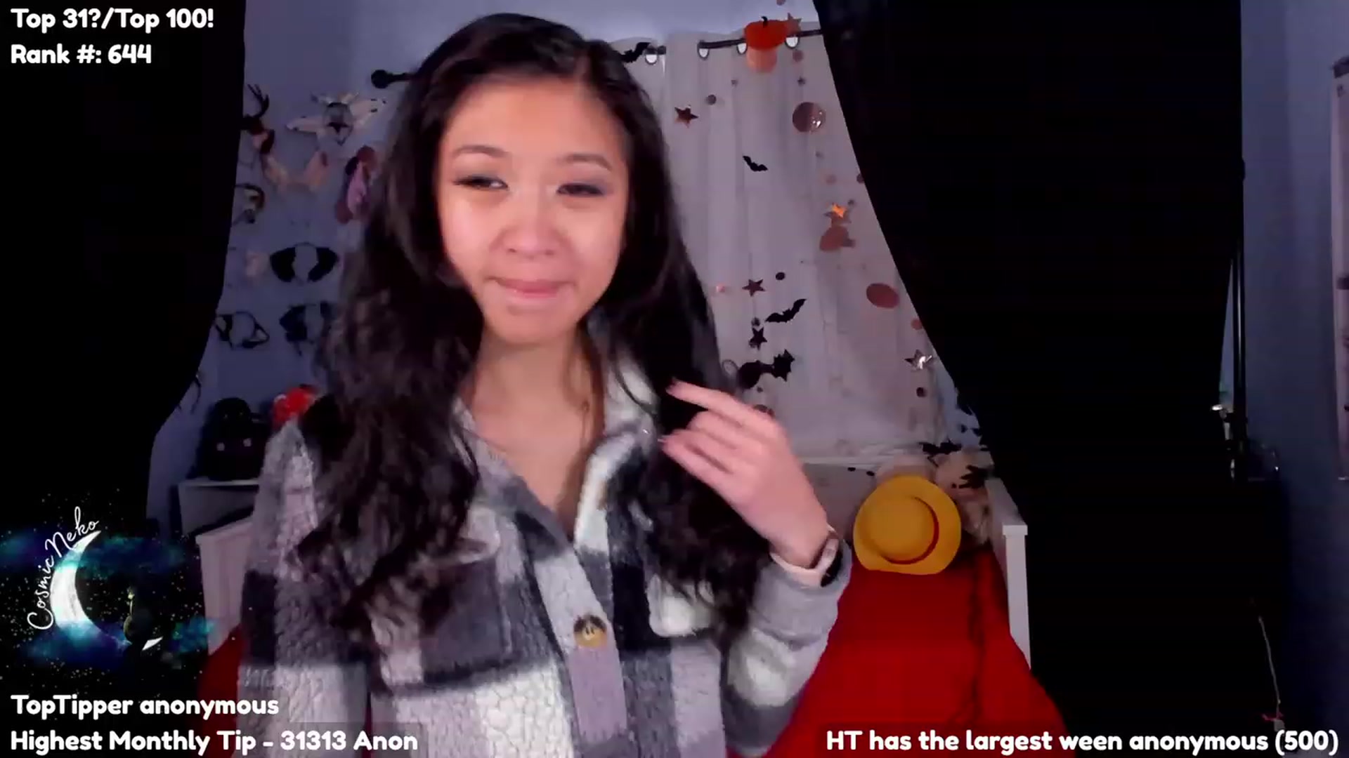Gallery image thumbnail from CosmicNeko's myfreecams stream on, 12/01/2023, 20:23 image 6 of 20