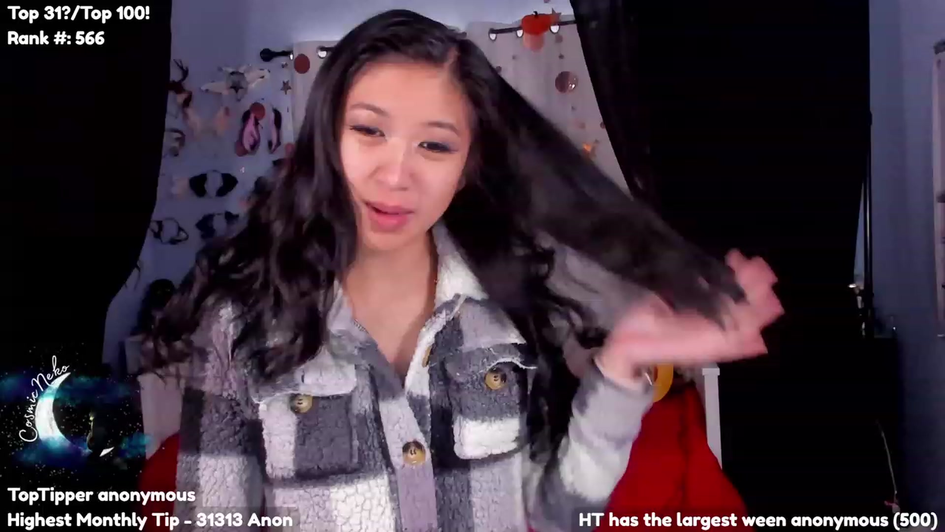 Gallery image thumbnail from CosmicNeko's myfreecams stream on, 12/01/2023, 20:23 image 8 of 20