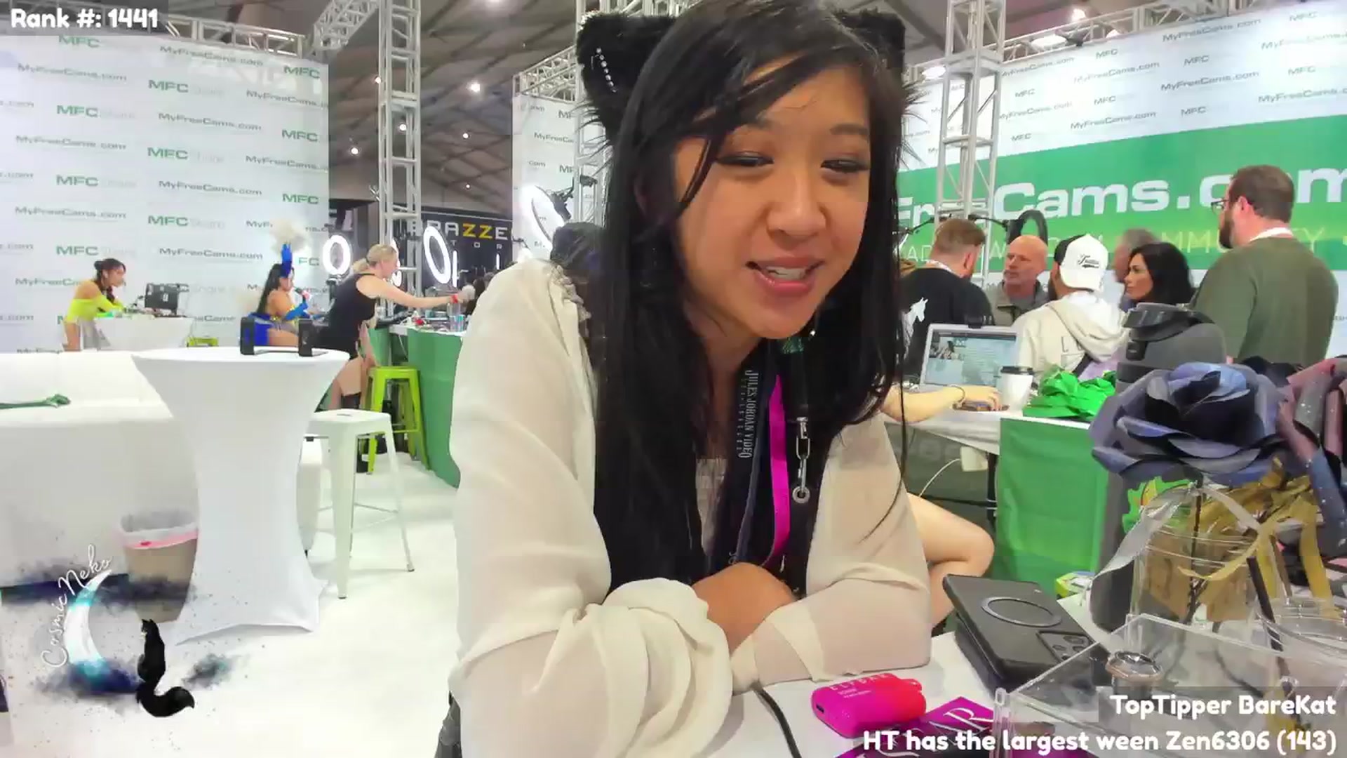 Gallery image thumbnail from CosmicNeko's myfreecams stream on, 01/25/2024, 03:44 image 1 of 20